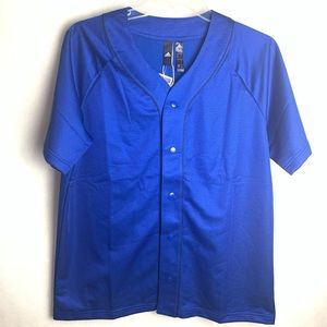 NWT Adidas Sport Jersey Royal Blue Large